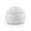 Шкатулка Луна Moony, белая, искусственный камень, лак, 11х8.5 см