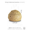 Шкатулка Луна Moony, жёлтая, искусственный камень, лак, 11х8.5 см