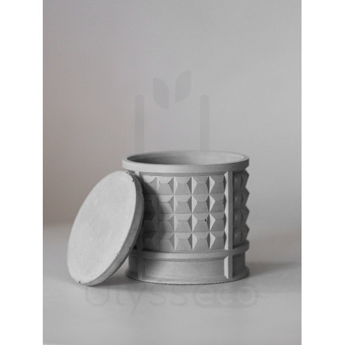 Шкатулка Staky, советский забор, бетон, гидрофобизатор, 150 мл, 7x6.5 см