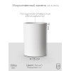 Кашпо стакан Rory, искусственный камень, белое, лак, 11х7.5 см / стакан для щёток