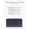 Кашпо прямоугольное Bluntly, тёмно-синий графит, эмаль, 1.7 литр, 19x10 см