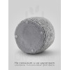 Кашпо вязаная корзинка Korgy, серое, искусственный камень, лак 13x10 см