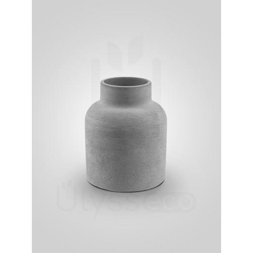 Ваза из бетона для сухоцветов Scandy S, серая, 7.5x10 см