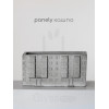 Маленькое кашпо панелька из бетона Panely M, серое, 330мл, 15.5х6.5 см