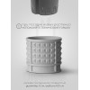 Маленькое кашпо Staky, советский забор, бетон, гидрофобизатор, 150 мл, 7x6.5 см