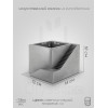Кашпо Stegy L дом с лестницей, искусственный камень, лак, серое, 10х14 см