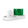 Набор "Floristic home green" с подставкой и домиком, эмаль, лак, 10x18 см
