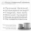Набор из гипса "Lofty" 2 кашпо с подносом, цвет бетона, d15, d10