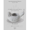 Бетонный подсвечник Birdy для чайных свечей, серый, 12x7 см