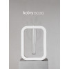 Ваза Kolvy с колбой для сухоцветов, искусственный камень, белая, лак, 14 см